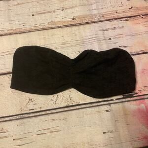 Victoria's Secret PINK Bralette Womens Medium Black Lace Bandeau Bralet Bra